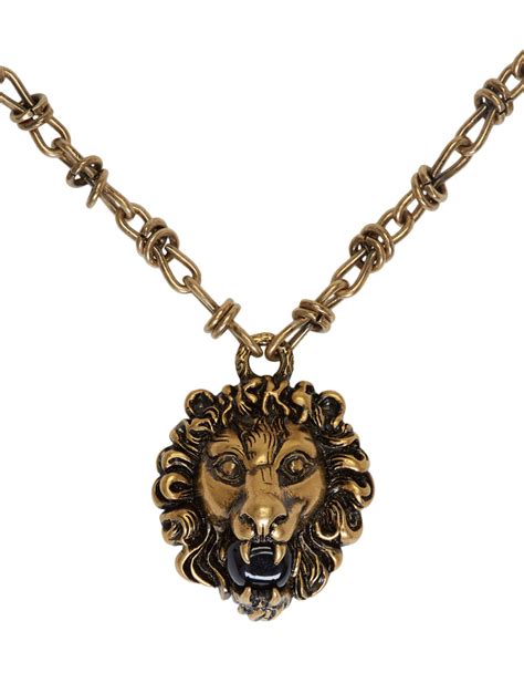 gucci lion head necklace|Gucci inspired choker necklace.